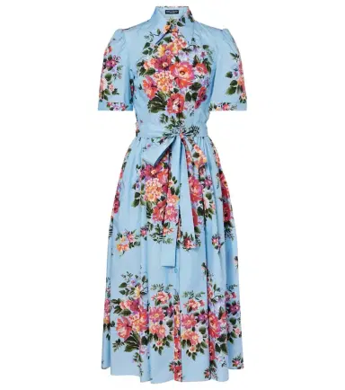 Dolce & Gabbana Floral belted cotton poplin shirt dress | Thumbnail 1 Dolce & Gabbana Floral belted cotton poplin shirt dress | Thumbnail 1