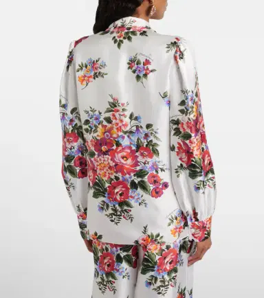 Dolce & Gabbana Floral tie-neck silk blouse | Thumbnail 5 Dolce & Gabbana Floral tie-neck silk blouse | Thumbnail 5