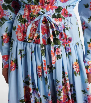 Dolce & Gabbana Floral cotton poplin maxi skirt | Thumbnail 3