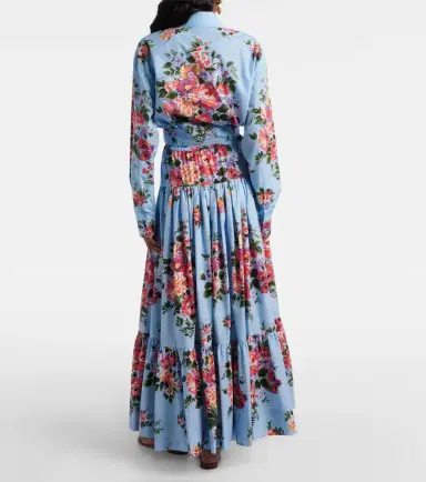 Dolce & Gabbana Floral cotton poplin maxi skirt | Thumbnail 5