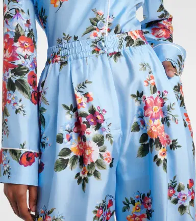 Dolce & Gabbana Floral silk wide-leg pants | Thumbnail 2