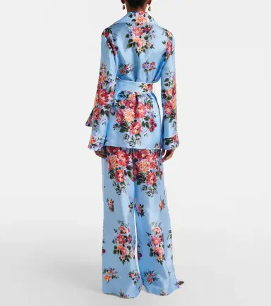 Dolce & Gabbana Floral silk wide-leg pants | Thumbnail 6