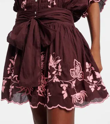Juliet Dunn Embroidered cotton minidress | Thumbnail 2 Juliet Dunn Embroidered cotton minidress | Thumbnail 2