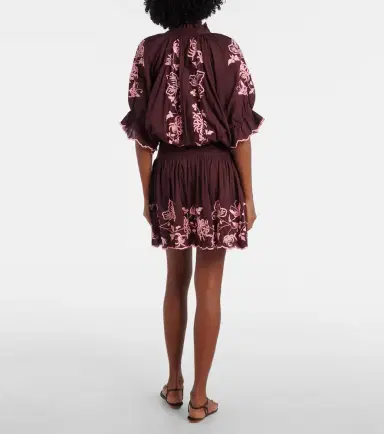 Juliet Dunn Embroidered cotton minidress | Thumbnail 5 Juliet Dunn Embroidered cotton minidress | Thumbnail 5