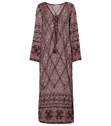 Juliet Dunn Embroidered cotton kaftan | Thumbnail 1