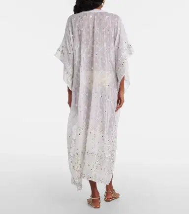 Juliet Dunn Embroidered cotton kaftan | Thumbnail 4