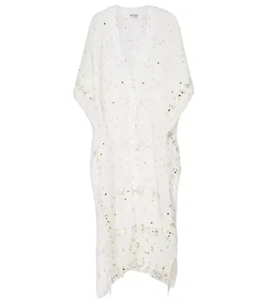 Juliet Dunn Embroidered cotton kaftan | Thumbnail 1
