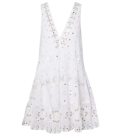 Juliet Dunn Embroidered cotton minidress | Thumbnail 1