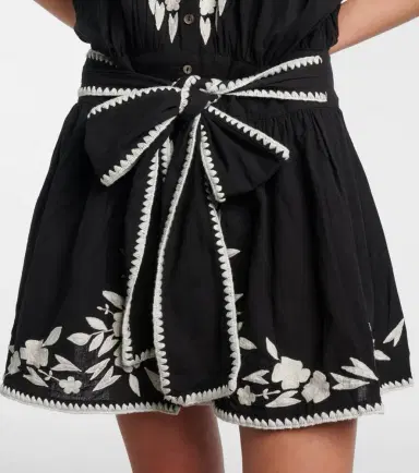 Juliet Dunn Belted cotton and linen minidress | Thumbnail 6 Juliet Dunn Belted cotton and linen minidress | Thumbnail 6