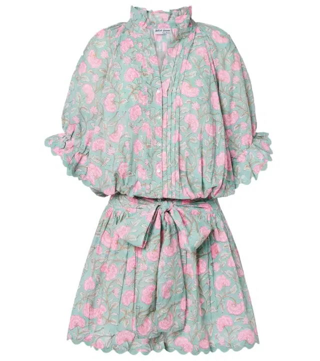 JULIET DUNN Floral cotton minidress
