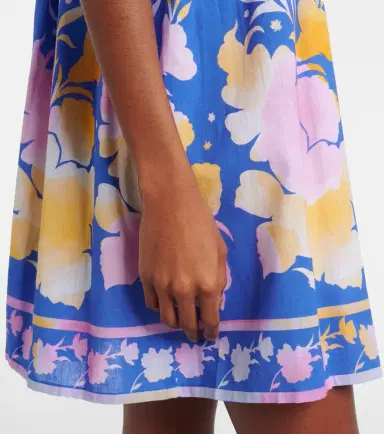 JULIET DUNN Floral cotton and linen minidress | Thumbnail 3 JULIET DUNN Floral cotton and linen minidress | Thumbnail 3