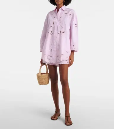 JULIET DUNN High-rise cotton wide-leg shorts | Thumbnail 2 JULIET DUNN High-rise cotton wide-leg shorts | Thumbnail 2