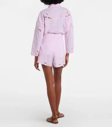 JULIET DUNN High-rise cotton wide-leg shorts | Thumbnail 5 JULIET DUNN High-rise cotton wide-leg shorts | Thumbnail 5