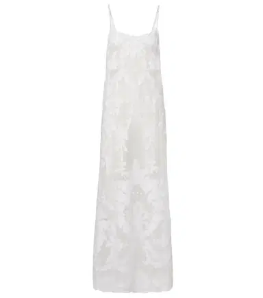 Juliet Dunn Embroidered semi-sheer cotton maxi dress | Thumbnail 1