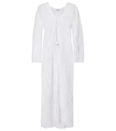 Juliet Dunn Embroidered sheer cotton kaftan | Thumbnail 1