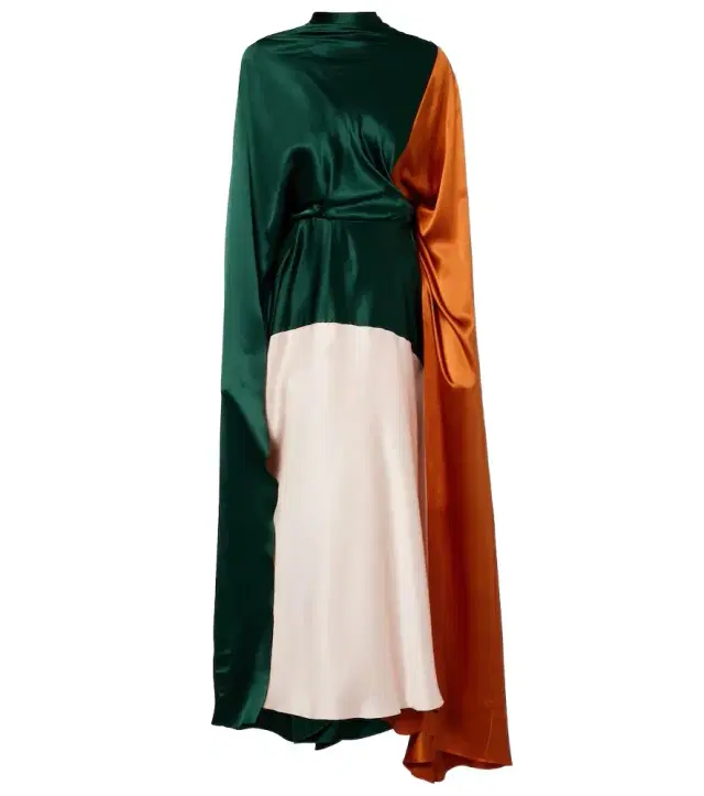 Roksanda Neolitsea caped silk satin gown