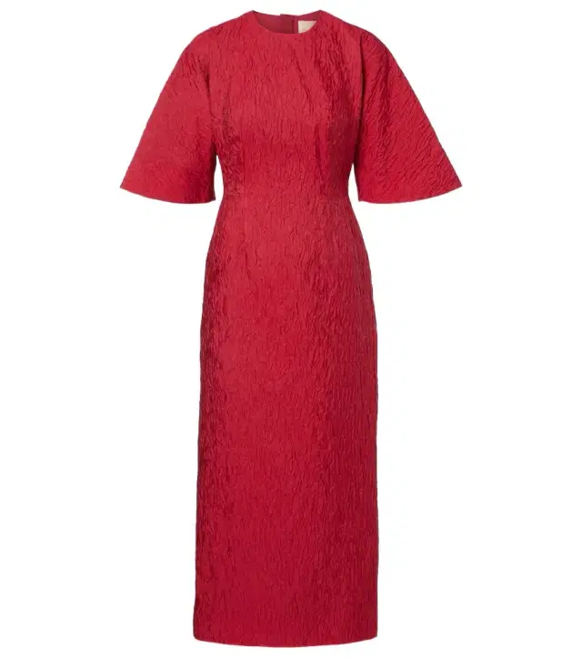 Falah cloqué midi dress