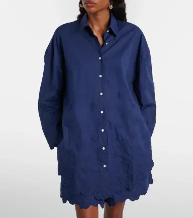 JULIET DUNN Floral cotton poplin shirt dress | Thumbnail 3 JULIET DUNN Floral cotton poplin shirt dress | Thumbnail 3