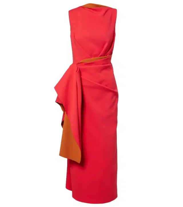 Calatrava crêpe midi dress