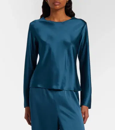 LESET Barb satin top | Thumbnail 4