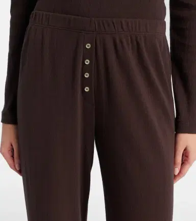 Leset Pointelle cotton wide-leg pants | Thumbnail 4