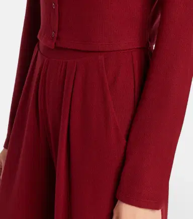LESET Lauren cropped jersey cardigan | Thumbnail 3