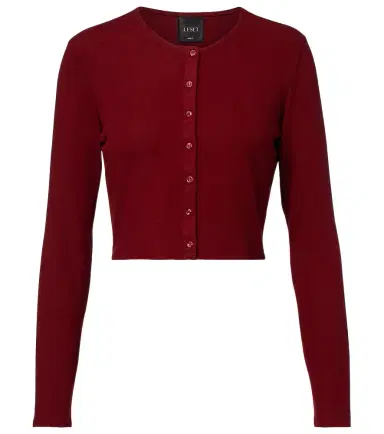LESET Lauren cropped jersey cardigan | Thumbnail 1