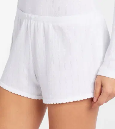 LESET Pointelle cotton shorts | Thumbnail 3