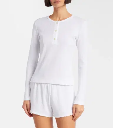 LESET Pointelle cotton shorts | Thumbnail 4