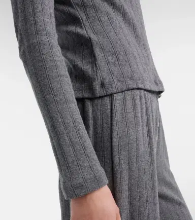 LESET Pointelle cotton Henley shirt | Thumbnail 5 LESET Pointelle cotton Henley shirt | Thumbnail 5