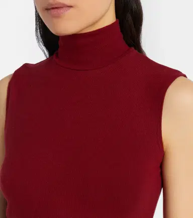 Leset Lauren turtleneck jersey top | Thumbnail 3