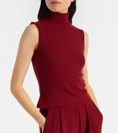 Leset Lauren turtleneck jersey top | Thumbnail 5