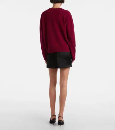 LESET Barb satin miniskirt | Thumbnail 4