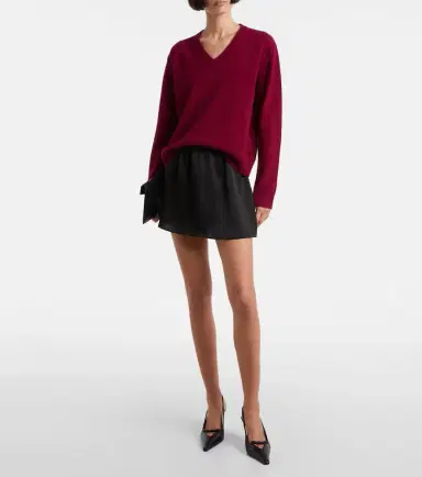 LESET Barb satin miniskirt | Thumbnail 5