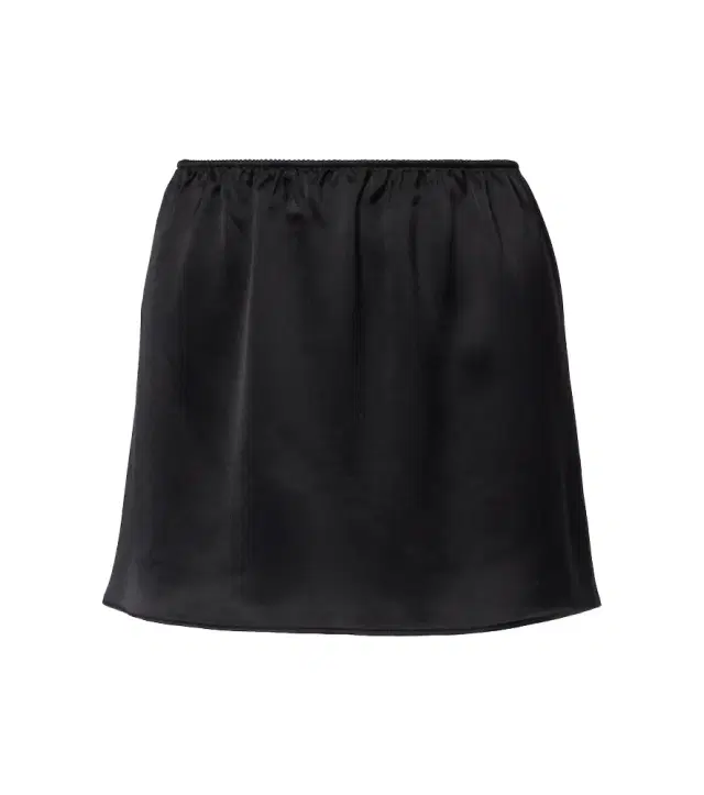 Leset Barb satin miniskirt