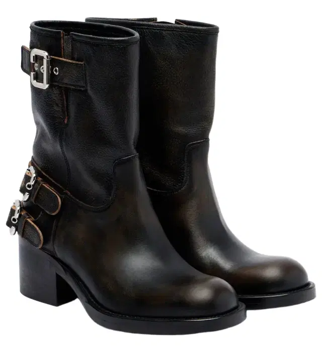 Chloe Chloé Dakota 60 leather biker boots