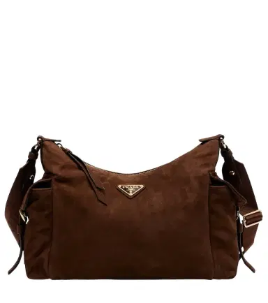 Prada Explore Large suede shoulder bag | Thumbnail 1