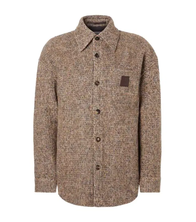 Loewe Anagram wool-blend overshirt