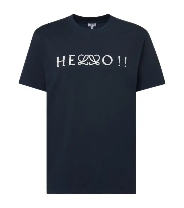 Printed cotton-blend jersey T-shirt