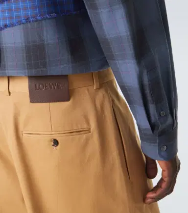 Loewe Pleated cotton gabardine wide-leg pants | Thumbnail 6 Loewe Pleated cotton gabardine wide-leg pants | Thumbnail 6