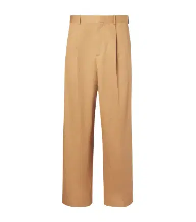 Loewe Pleated cotton gabardine wide-leg pants | Thumbnail 1 Loewe Pleated cotton gabardine wide-leg pants | Thumbnail 1