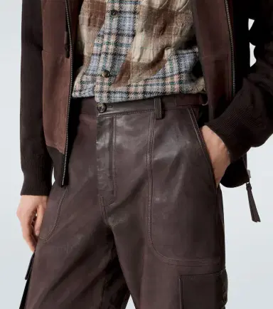 Loewe Leather cargo pants | Thumbnail 2 Loewe Leather cargo pants | Thumbnail 2