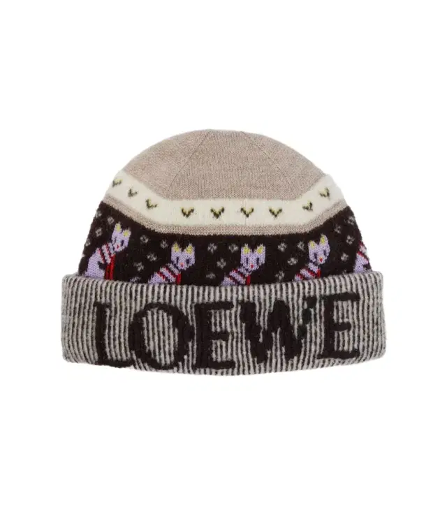 x Louis Wain wool-blend beanie