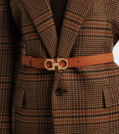 Ferragamo Gancio Mediterraneo leather belt | Thumbnail 3