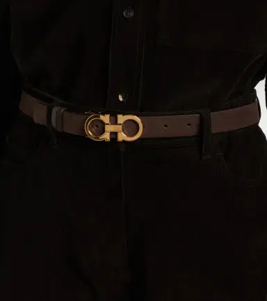 Ferragamo Gancio Mediterraneo leather belt | Thumbnail 3