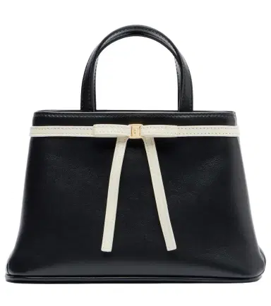 Ferragamo Bow Mini leather top-handle bag | Thumbnail 1 Ferragamo Bow Mini leather top-handle bag | Thumbnail 1