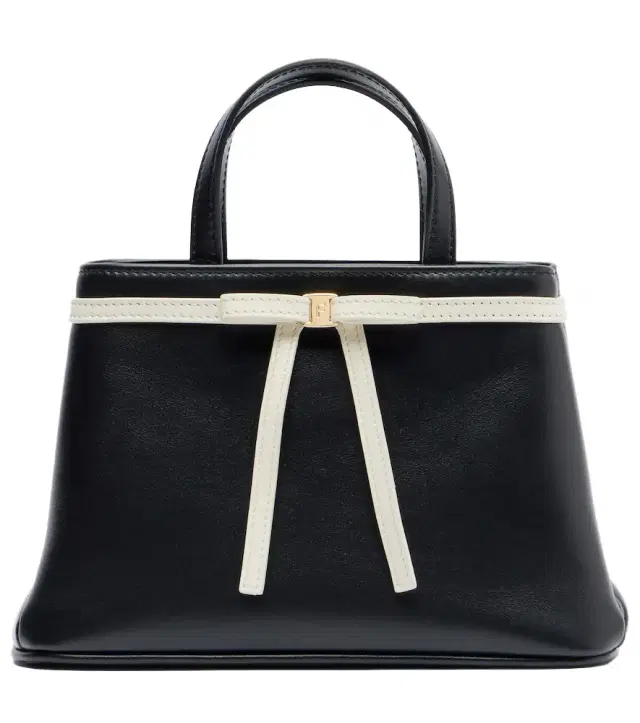 Bow Mini leather top-handle bag