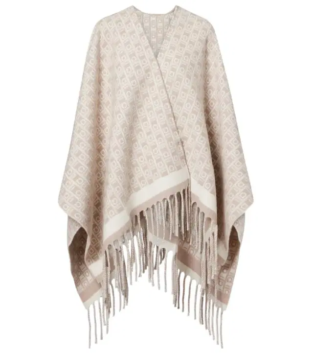 Gancini virgin wool shawl