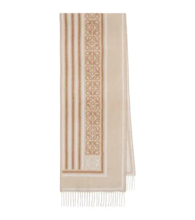 Anagram wool and cashmere jacquard scarf