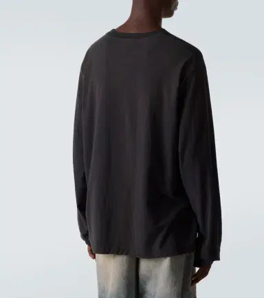 Acne Studios Distressed cotton-blend T-shirt | Thumbnail 3